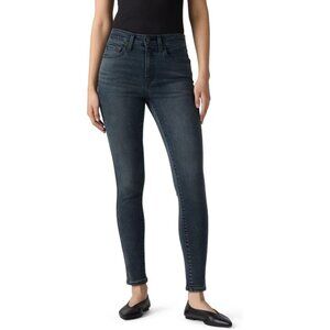 Women's High Rise Skinny Jeans Stretch Cotton Blend Zipper Closure Size 30